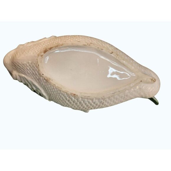 Fish-Shaped 2qt. Ceramic Soup Tureen with Serving Spoon 1950s Vintage Fish Lover - Picture 7 of 14